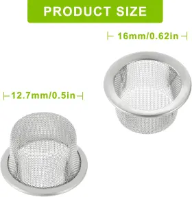 EP-BXG-15PCS GADGETNOVA Steel Screen Ball Filter Crystal Smo #2