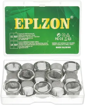 EP-BXG-15PCS GADGETNOVA Steel Screen Ball Filter Crystal Smo