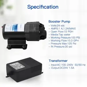 610895384897 GEEKPURE Reverse Osmosis Booster Pump High Kit #3