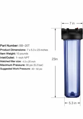 BB20T GEEKPURE House Water Housing Npt Air Filter #3