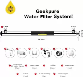 GP-UV55W GEEKPURE House Uv Water Filter Quartz Gpm #2