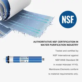 RO5-5 GEEKPURE Reverse Osmosis Filter Set Gpd Membrane #2