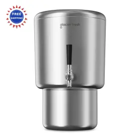 GF-PC04 GLACIER FRESH Gravity Fed Filtration Steel Countertop