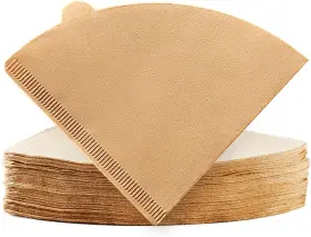 166246-CF GUTE Cone Coffee Filters Cups Unbleached Disposable
