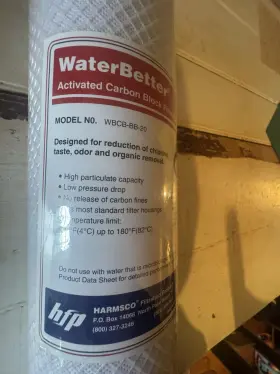 WBCB-BB-20 HARMSCO Carbon Block Water Filter Cartridge