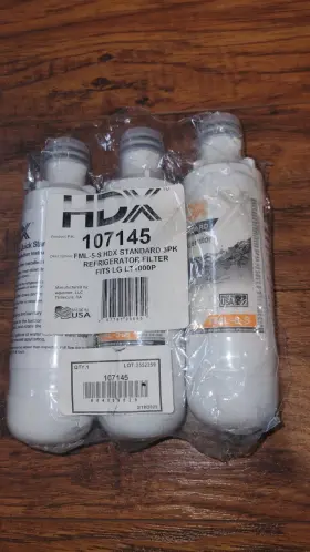 313024367388 HDX Standard Refrigerator Water Filter Lg