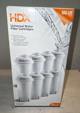945511905670 HDX Water Pitcher Filter Cartridge Brita Pack
