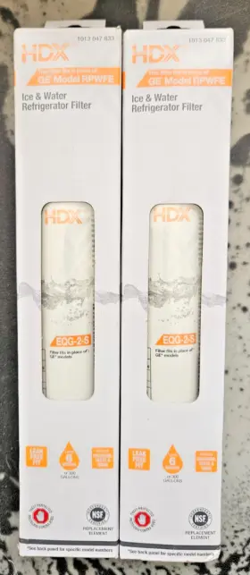 EFF-6019CK HDX Refrigerator Water Filter Ge Rpwfe Pack