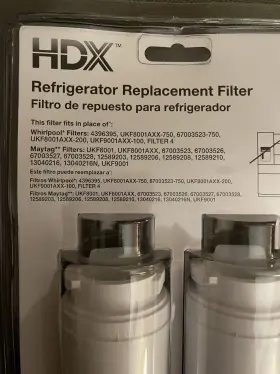 FMM-2 HDX Refrigerator Water Whirlpool Maytag Filter Pack #3