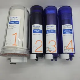 48116 HEXAGON Water Filter Set Ceramic Ion Alkali Mineral