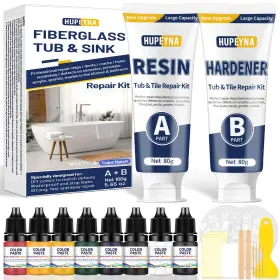 HPY8SGK HUPEYNA Fiberglass Repair Bathtub Tile Acrylic Kit