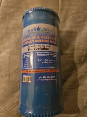 9833 HYDRO-LOGIC Catalytic Carbon Water Filter Evolution Lpn