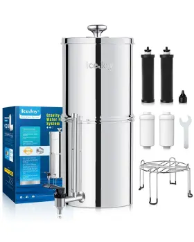701845469235 ICEJOY Gravity Water Filtration Gallon Steel