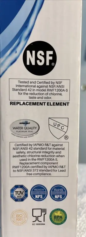 RWF-1200AFOR ICEPURE Pure Refrigerator Water Filter Lg #2