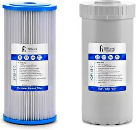 Ifilters Sp30-kdf1-4510 10-inch Whole House Sediment And Gac/kdf Dual Water Filters New Sealed Ifilters Sp30-kdf1-4510 10-inch Whole House Sediment And Gac/kdf Dual Water Filters New Sealed