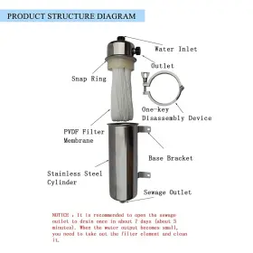 785869986572 INTBUYING Steel Ultrafiltration Membrane Filter #2