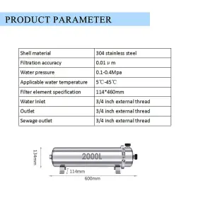 785869986572 INTBUYING Steel Ultrafiltration Membrane Filter #3