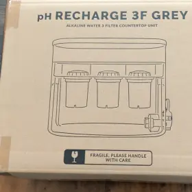 Invigorated Water Iw2022-sbl002-us Ph Recharge 3f Grey Countertop Alkaline 3-stage 3.3 Gal Invigorated Water Iw2022-sbl002-us Ph Recharge 3f Grey Countertop Alkaline 3-stage 3.3 Gal