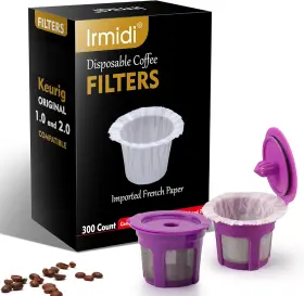 DCF0000K302 IRMIDI Disposable Paper Filter Pack Kcups Box
