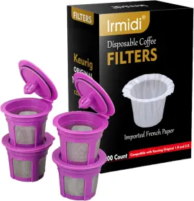 DCF00100-4 IRMIDI Disposable Coffee Paper Filters Cups Box