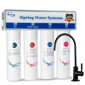 CUA4-BLK ISPRING Micron Ultra Filtration Sink Water Filter