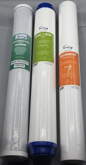 F3WCB32KS ISPRING House Filter Set Sediment Gac Kdf Carbon