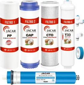 RO-1812-50 JACAR Reverse Osmosis Water Filter Set Gpd Membra