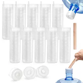 Jucoan 9su1027-1579 100 Pack 3 And 5 Gallon Water Bottles Caps Reusable Jug White Jucoan 9su1027-1579 100 Pack 3 And 5 Gallon Water Bottles Caps Reusable Jug White