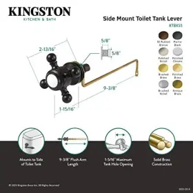 196507148175 KINGSTON BRASS Buckingham Mount Toilet Tank #3