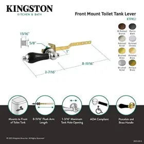 196507150642 KINGSTON BRASS Duchess Front Mount Toilet Tank #3