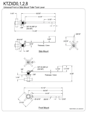 196507308647 KINGSTON BRASS Millennium Front Mount Toilet #2