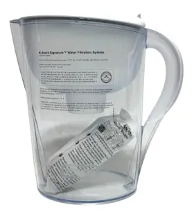 1304047 KIRKLAND SIGNATURE Water Filter Pitcher Reminder Cup