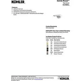 885612246516 KOHLER Rosa Trip Lever Oil #2