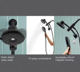 K-REC25771-G-BL KOHLER Maxton Round Dual Shower Head #3