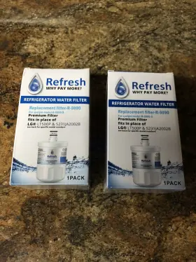 REF3338 LG Refresh Water Filter Refrigerators Pack