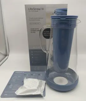 LSH7GLSSB21 LIFESTRAW Water Filter Pitcher Glass Stormy