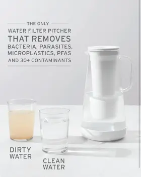 LSH7GLSWH21 LIFESTRAW Water Filter Pitcher Glass #2