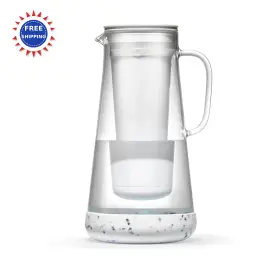 LSH7GLTZ41 LIFESTRAW Pitcher Glass Silicone Base Cup Terrazzo