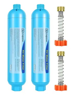 727238970485 LIVPOW Rv Water Filter Hose Pack Kit