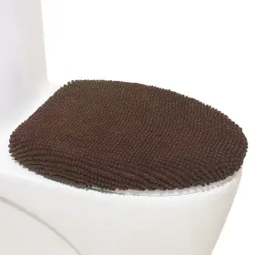 772467353660 MADEALS Chenille Toilet Lid Cover Shag Absorbent