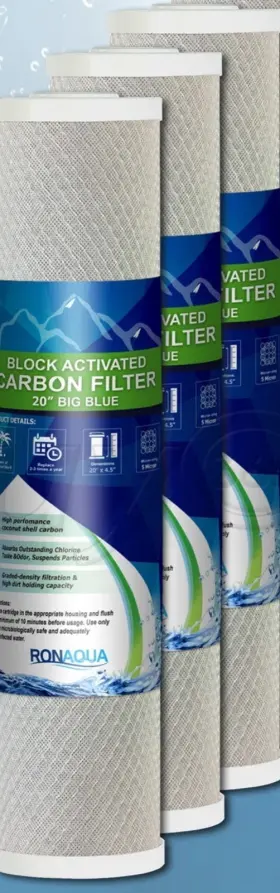 104114-4 MAX WATER Big House Coconut Carbon Block Filters