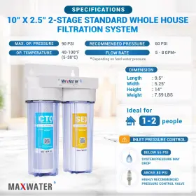 680392198181 MAX WATER Sediment Odor Improving Taste House #2