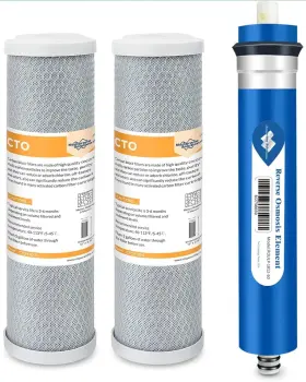 2CTO-RO36 MEMBRANE SOLUTIONS Gpd Ro Carbon Water Filter Pack
