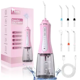 768497887183 MOCEL Water Dental Flosser Pack Pink