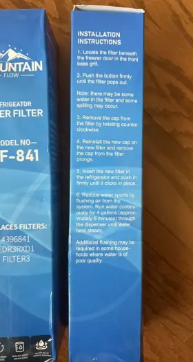 MF841 MOUNTAIN FLOW Refrigerator Water Filter #3