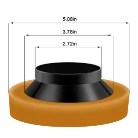 754407046689 NORME Toilet Wax Ring Closet Bolt Caps Flange #2