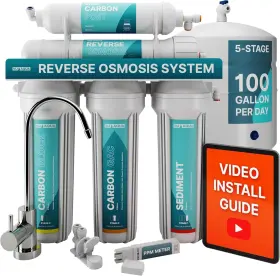 5-STAGE NU AQUA Sink Reverse Osmosis Water Filter Gpd