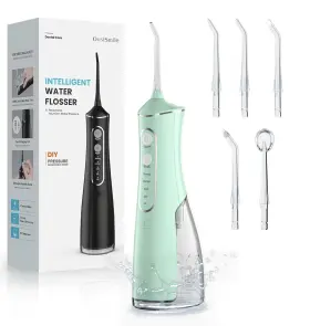 Oasismile L8-g-0820 Water Flosser For Teeth Cleaning 300ml Portable Cordless Oral Green Oasismile L8-g-0820 Water Flosser For Teeth Cleaning 300ml Portable Cordless Oral Green