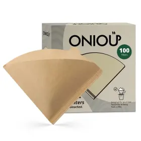 645569485808 ONIOU Coffee Filters Unbleached Cone