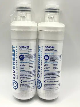 OB6046 OVERBEST Refrigerator Water Filter Lg Pack